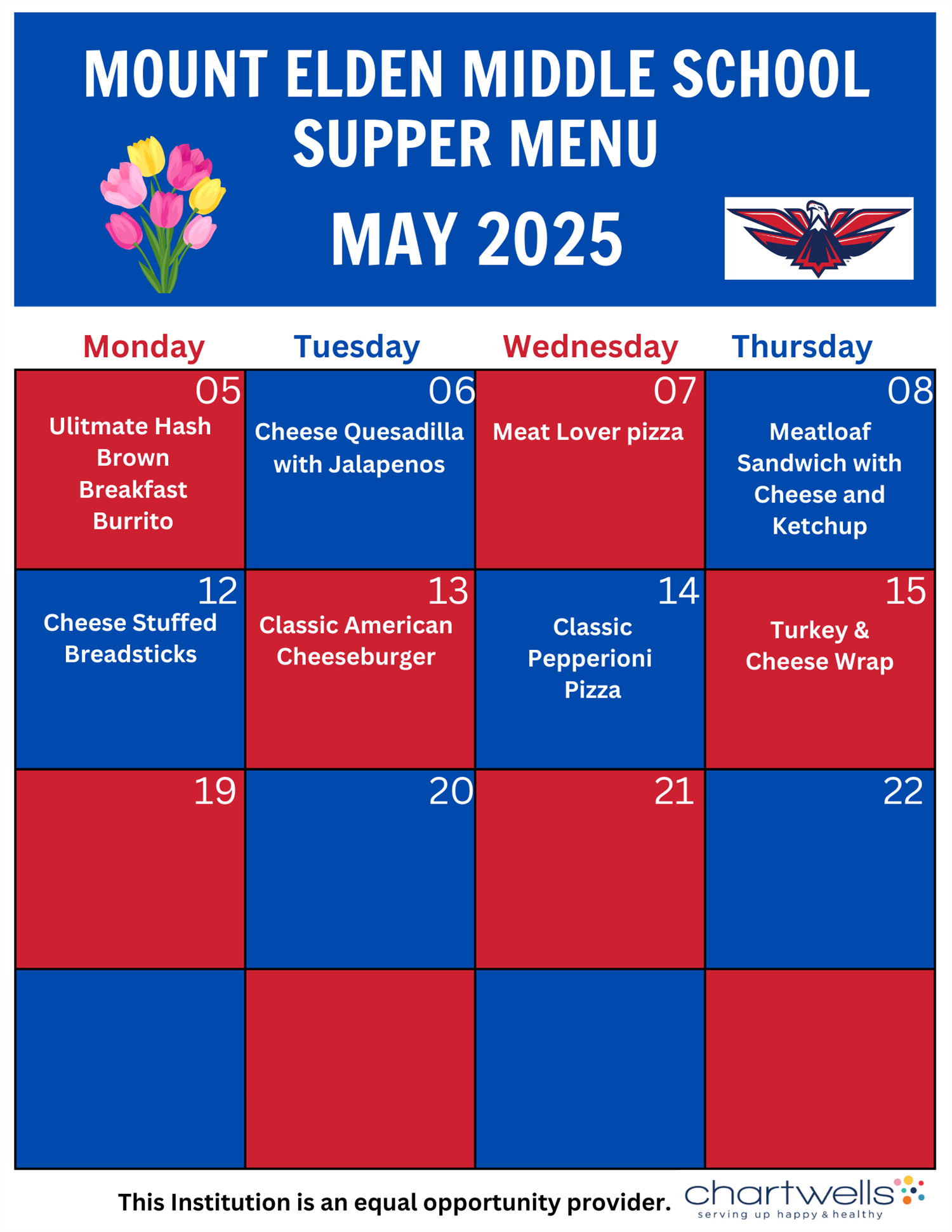  April Supper Menu